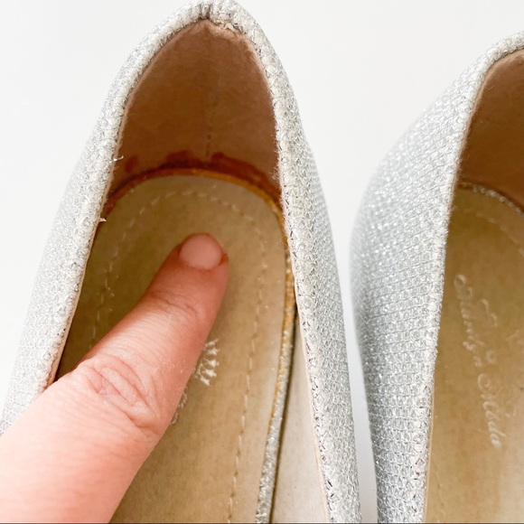 MarilynModa Silver Glitter Heels Jamie-K - Picture 6 of 10